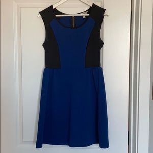 Blue skater dress